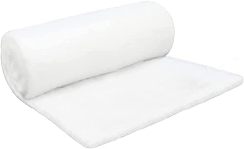 Snow for Christmas Village, Snow Blanket for Decorating, Fake Snow Decoration, Artificial Snow Blanket Roll for Christmas Tree Decorating (31.5In x 7.9Ft)