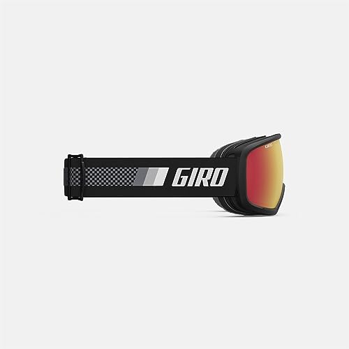 Image of Giro Stomp Youth Snow Goggle - Black Rokki Ralli Strap with Amber Scarlet Lens