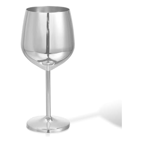HESHEN Unbreakable Stainless Steel Wine Glass Cover