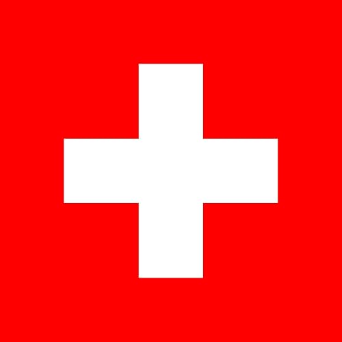 National Flag of Switzerland - Premium Quality Flag for Home Decoration, Events, Cultural Celebrations & Sports Display (90x150cm, Red and White)