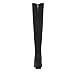 DREAM PAIRS Women's DOB213 Thigh High Over The Knee Fashion Chunky Heel Long Boots,Black Suede, Size 8