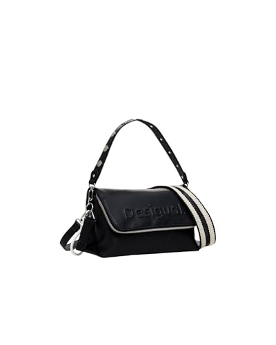 Desigual Women's Accessories - Bolso de piel sintética para mujer, color negro,...
