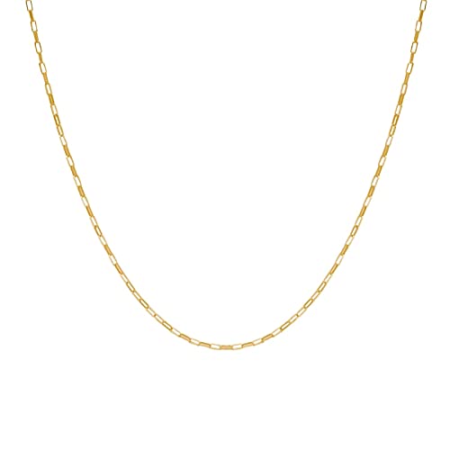 Chaîne trombone LAMGUL collier femme 18 carats idée cadeau bijoux