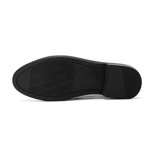 Image of JITAI Boys Dress Loafers for Weddings & School, Breathable Slip-On Leather Tuxedo Shoes, Toddler to Preteen