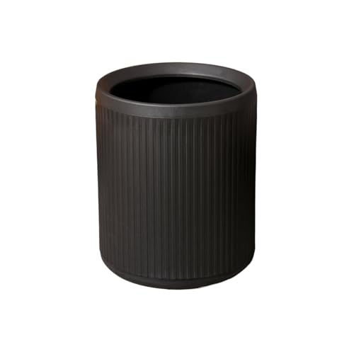 XXAD553TY Ascensores Papelera minimalista de doble capa sin tapa 12 litros for baño, hogar u oficina Cubo de Basura Cocina(Negro)