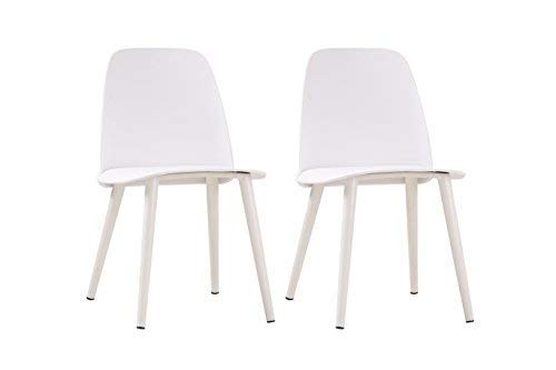Thomas Wood 2 x Nerd Chair Dining Retro Modern Muuto Replica Cafe Kitchen Plastic - Cream White
