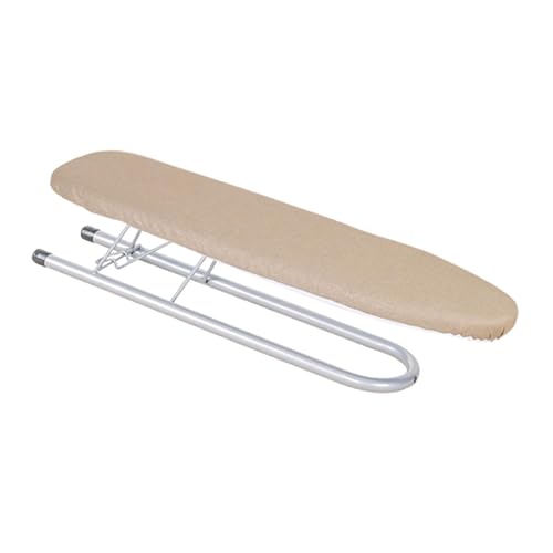Fenteer Tabla de Planchar Plegable para Uso doméstico, Viajes, compacta, Estable, Premium, portátil, Ahorra Espacio, Champán