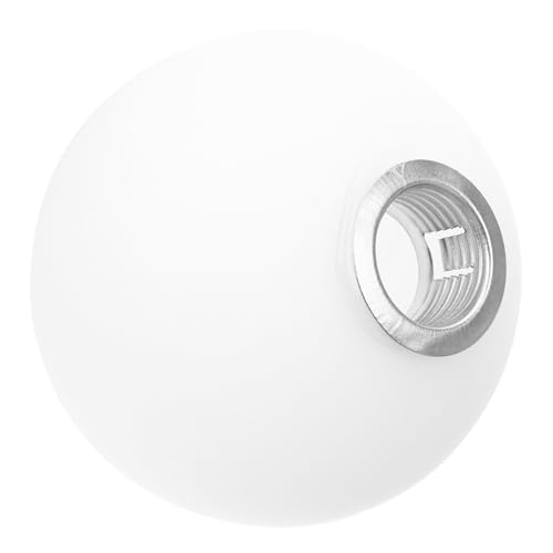 FONDOTIN ペンダントライト用ガラスシェード 丸型乳白磨砂ガラス製 ランプシェード交換用 多用途テーブル 天井 吊り下げ灯カバー 照明器具の