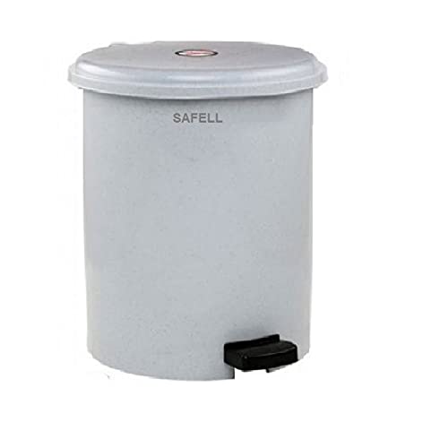 Çöp Kovası, Pedallı Çift Kovalı 30 L - Isıya Dayanıklı - Gri