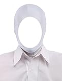Howriis Men's and Women's Spandex Open Face Zentai Stretch Hood Mask for Halloween Cosplay Costume Accessories (White, One Size)