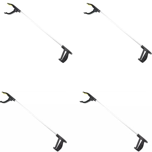 Vencier – Set of 4 Garden & Litter Grabber Tools | Long Reach Leaf Grabber, Rotating Pickup Stick, Reaching Aid for Trash, Rubbish & Mobility Support | Handy Tool for Outdoor Use & Disability (1)