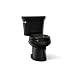 Kohler K-3977-7 Wellworth Round-Front 1.6 gpf Toilet, Black Black