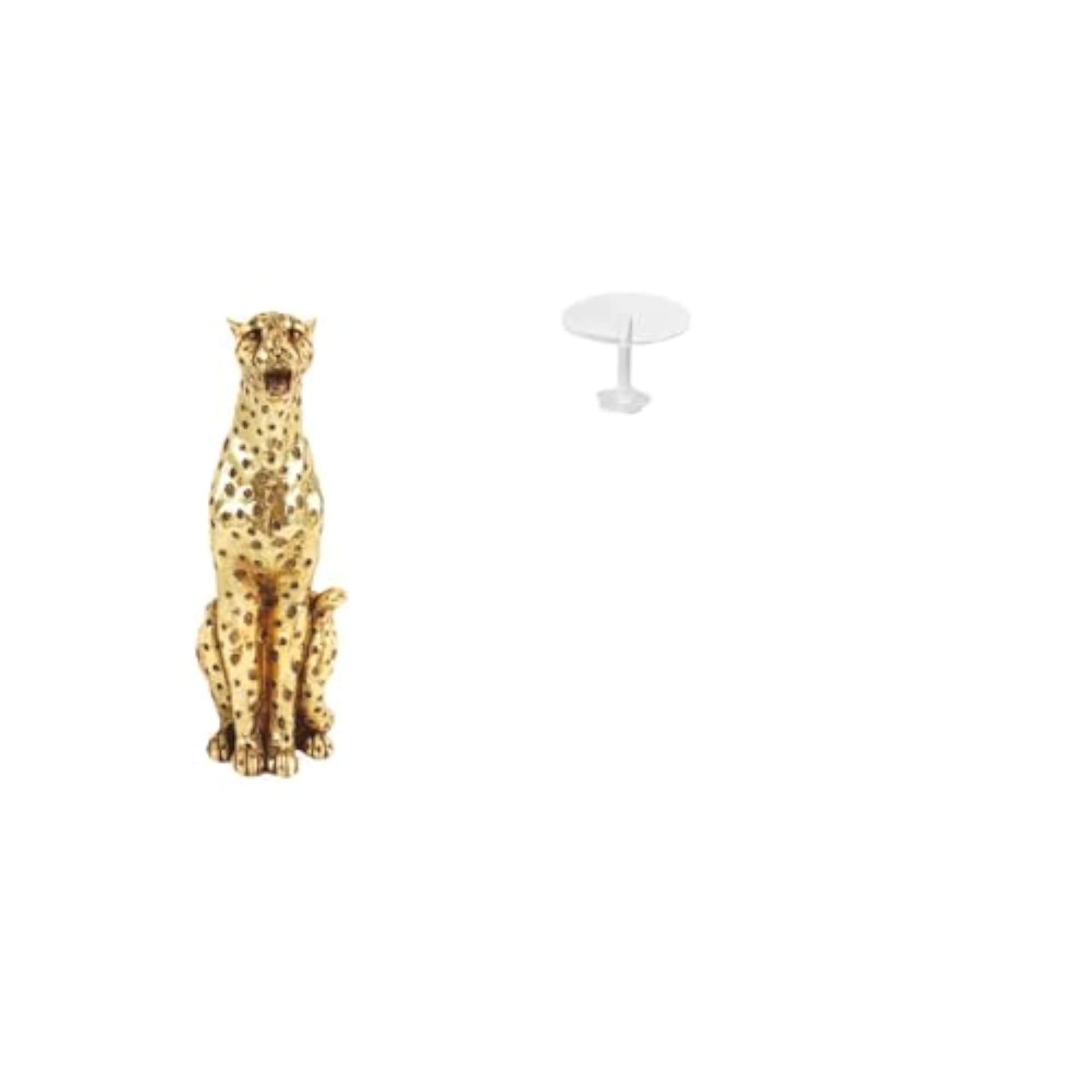 Golden Cheetah Tabletop Sculpture Ornament