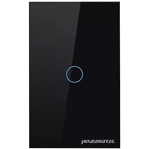 Interruptor Inteligente Wi-Fi Nova Digital 1 Botão Touch LITE-WS1 Smart Home Google Home Alexa Autom
