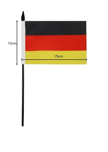 AZ FLAG - Tischflagge Deutschland - 15x10 cm - Deutsche Tischfahne 10 x 15 Cm - Flaggen