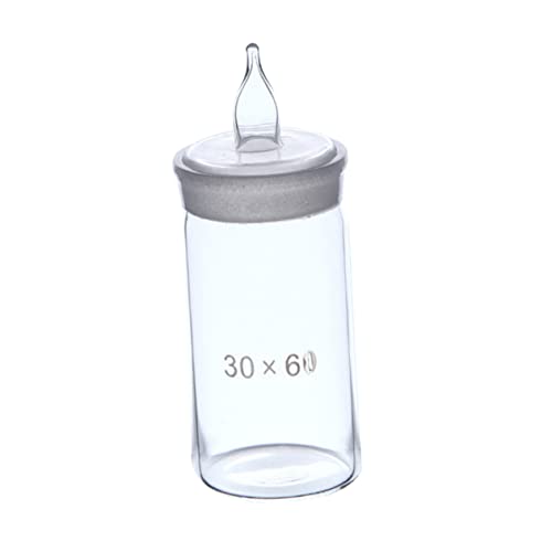 CIYODO 1pc Weighing Bottle Laboratory Sample Bottle Breast Milk Storage Bottles Lab Bottles Jar Graduated Bottle Lab Flask Specific Gravity Bottle Empty Bottles Transparent Glass