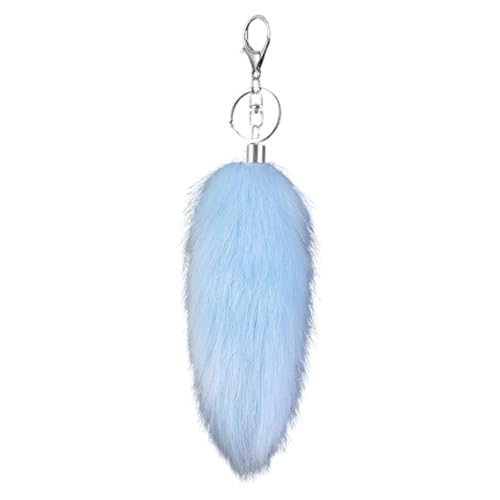 Plush 16cm Tail Key Ring Fashionable Bag Accessory Backpack Decoration