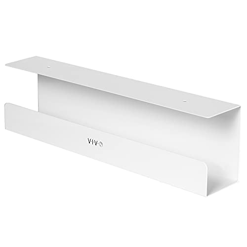 Image of VIVO Under Desk 17 inch Cable Management Tray, Cord Organizer, Home Office Desk Accessories, White, DESK-AC06-1CW