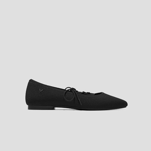 Image of VIVAIA Miley Women's Mary Jane Flats Shoe with Stylish 3 Laces Comfortable Square Toe Ballet Flats for Women Daily Outfit