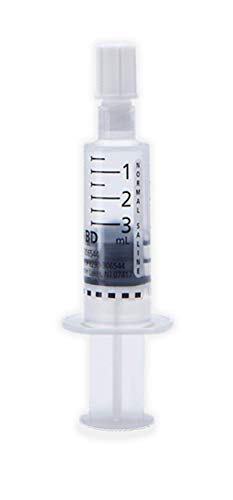 BD PosiFlush Prefilled Normal Saline Flush Syringe, 3 mL Syringe, 3 mL Saline Fill, #306544, (30 Count)