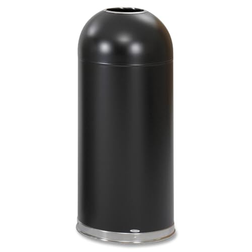 Image of SAF9639BL - Safco Open-Top Dome Receptacle