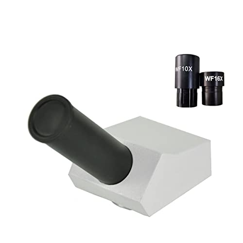 Cabezal Trinocular de microscopio, Cabezal Monocular Libre, Cabezal Binocular for microscopio biológico con Ocular de Campo Grande WF10X WF16X (Color : Monocular Head)