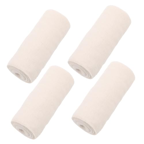 VANZACK Elastic Athletic Bandage for Wrist Foot Knee Hand Soft Cotton Compression Wrap Sports Support Tape 4 Rolls