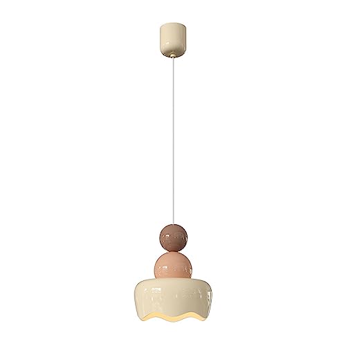 Lámpara colgante de techo de metal con luz LED y diseño esférico minimalista para dormitorios