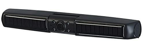 Lescars Zubehör zu Solar Rückfahrkamera: Kabellose Solar-Frontkamera, Full HD, für Solar-Rückfahr-System PA-600 (Frontkamera Auto nachrüsten, Frontkamera Auto kabellos, Monitor Halterung)
