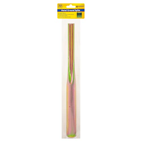 BARGAINGALORE 32MM ROTARY AIRER WASHING LINE METAL GROUND SPIKE GARDEN SOIL PARASOL STAND NEW