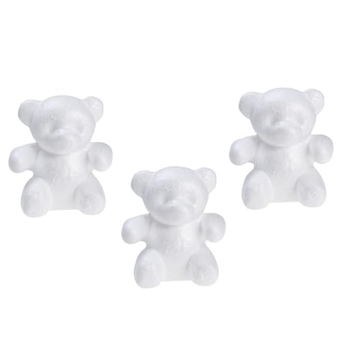 KONTONTY 3 Piezas 1 Modelo De Oso De Espuma Novela Manualidades DIY Bipeltate Moldes De Bricolaje Adornos De Fiesta Adorables Moldes De Bricolaje Modelados Creativos Decoraciones Festivas