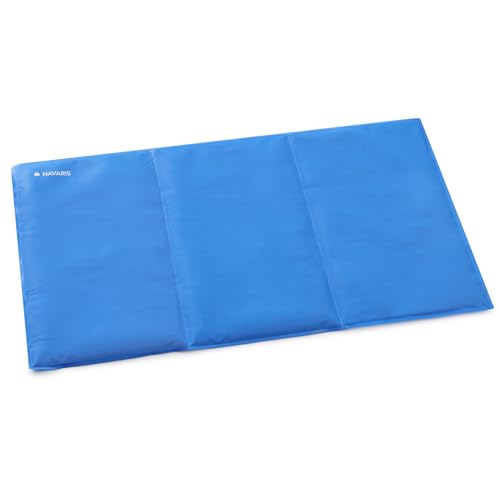 Navaris Esterilla Refrigerante Perros - Cama Refrescante para Perro 50 x 90 cm - Almohadilla Refrescante Perros Muy Resistente - Reversible de Gel - con Funda Extrafuerte Antifugas