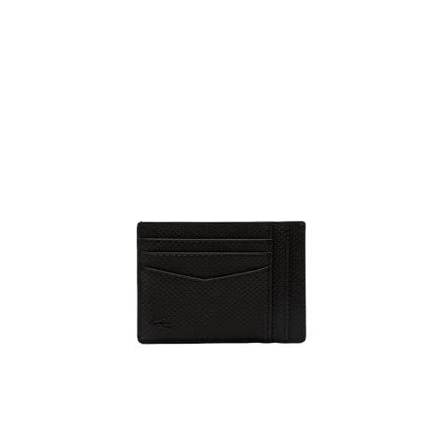 Lacoste Porta-cartões de couro masculino Chantaco, preto, tamanho único