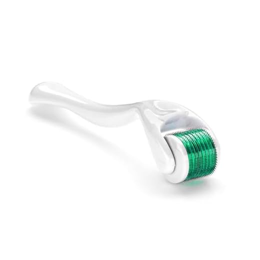 DermaRoller Microneedling Roller med 540 nålar, micronådlar Derma Roller 0,5 mm för ansikte och kropp, effektiv mot rynkor, stora porer, bristningar, håravfall, ärr, hyperpigmentering
