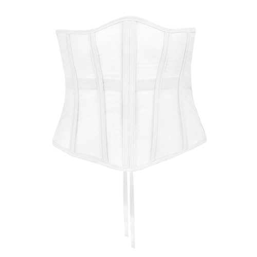 LRSSMB Sexy Cinturón De Adelgazamiento Corsé Entrenador De Cintura para Las Mujeres Slim Fashion Cintura Shaperwear Cinturón Lumbar(White,L)