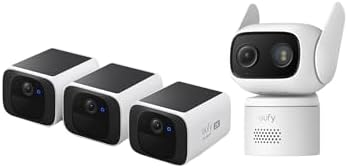 eufy Security S220 SoloCam 3-Cam Pack & eufy Wired Cam C31 Bundle