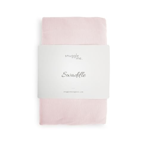 snuggle me Swaddle | Organic Cotton Swaddle Blanket, Soft Stretch, 47 x 47 inches (Petal)