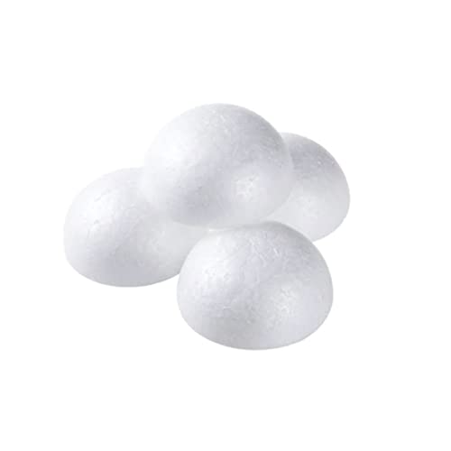 Tomaibaby Wedding Decorations 10 Pieces Foam Half Sphere Half Balls Shapes Christmas Balls Ornaments Art and Craft Supplies for Christmas Tree Tabletop Decoration Wedding Decor - Image 2