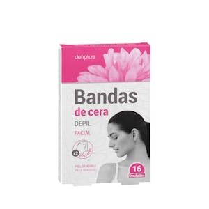 Bandas de cera facial piel sensible Caja 16 bandas Pack 2