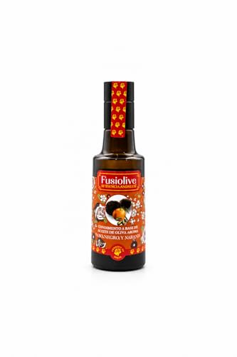 Condimento a base de aceite de oliva aroma trufa negra y naranja