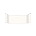 Transolid X4862-01 X4862-01 34" x 48" Shower Wall Extension Panels in White