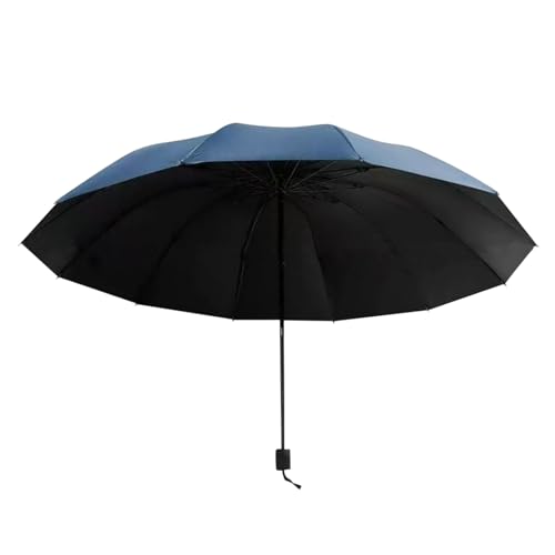 Generisch Windproof Umbrella - Heavy Duty 12 Rib Construction | UV Protection Canopy | Large Lightweight Design | Weather Protection System for Outdoor Activities, Golf Course Use with Heavy Duty