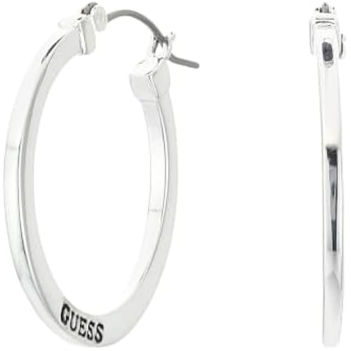 GUESS Basic Logo Hoop Earrings
