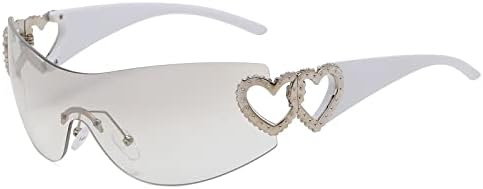 redame Y2K Güneş Gözlüğü Oval Çerçeveli Spor Wrap Around Fashion Sunglasses Cyber Aesthetic Eyewear Baddie - Fiyatı, Yorumları