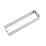 Langlebiges Edelstahl-Ausstechformen-Set für langfristige Ausstechformen aus Edelstahl, rechteckige Formen, Kuchenausstechformen, lang, quadratisch, mittel