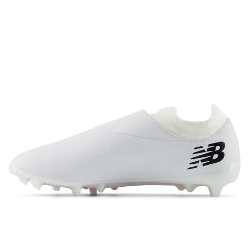 New Balance New Balance Unisex Furon Dispatch FG V7+ Soccer Shoe,White/Black/True Red,Men 11 / Women 12.5