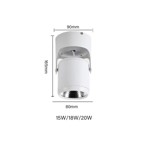 Foco LED giratorio regulable de 10W CA 85-265V para iluminación de techo residencial 4