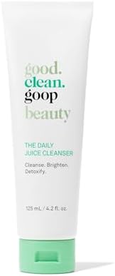 good.clean.goop beauty The Daily Juice Cleanser | Foaming Facial Cleanser to Hydrate & Cleanse Skin | Fruit Enzyme, Chlorella Extract & Spinach Leaf Extract | Face Wash to Detoxify Skin | 4.2 Fl oz