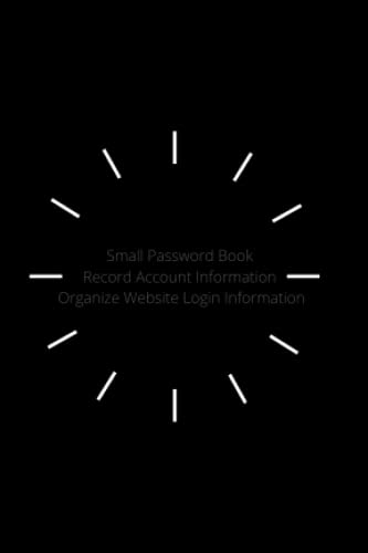 Small Password Book | Record Account Information | Organize Websi...