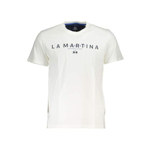 T-shirt blanc chic La Martina à col rond pour homme stylé